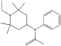 N-(1-Ethyl-2,2,6,6-tetramethyl-4-piperidinyl)acetanilide Structure