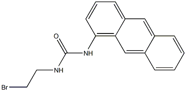 1-(1-Anthryl)-3-(2-bromoethyl)urea 구조식 이미지