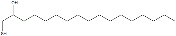 1-Mercapto-2-heptadecanol Structure