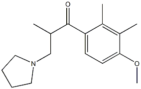 1-(4-Methoxy-2,3-dimethylphenyl)-2-methyl-3-(pyrrolidin-1-yl)-1-propanone Structure