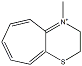 4-Methyl-2,3-dihydrocyclohepta[b]-1,4-thiazin-4-ium Structure