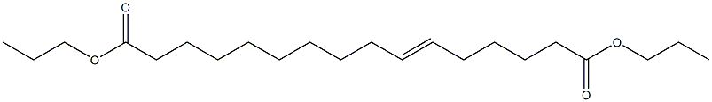 10-Hexadecenedioic acid dipropyl ester Structure