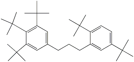 1-(3,4,5-Tri-tert-butylphenyl)-3-(2,5-di-tert-butylphenyl)propane Structure