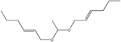 Acetaldehyde di[(E)-2-hexenyl]acetal Structure