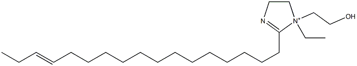 1-Ethyl-2-(14-heptadecenyl)-1-(2-hydroxyethyl)-2-imidazoline-1-ium 구조식 이미지