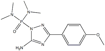 [5-Amino-3-(4-methoxyphenyl)-1H-1,2,4-triazol-1-yl]bis(dimethylamino)phosphine oxide Structure