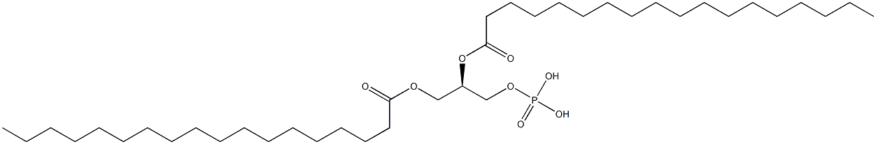 Phosphoric acid (2R)-2,3-bis(stearoyloxy)propyl ester 구조식 이미지