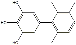 5-(2,3,6-Trimethylphenyl)benzene-1,2,3-triol 구조식 이미지