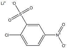 2-Chloro-5-nitrobenzenesulfonic acid lithium salt Structure