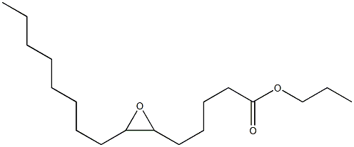 6,7-Epoxypentadecanoic acid propyl ester 구조식 이미지