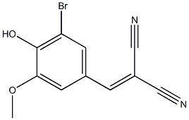 5-Bromovanillylidenemalononitrile 구조식 이미지