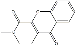 3-Methyl-2-[(dimethylamino)carbonyl]-4H-1-benzopyran-4-one 구조식 이미지