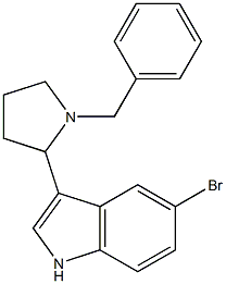 3-(1-Benzyl-2-pyrrolidinyl)-5-bromo-1H-indole Structure