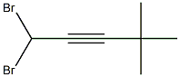 1,1-Dibromo-4,4-dimethyl-2-pentyne Structure