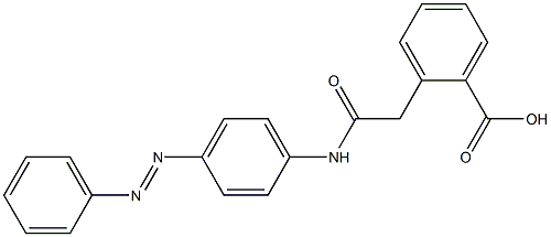 2-[2-[4-(Phenylazo)anilino]-2-oxoethyl]benzoic acid Structure