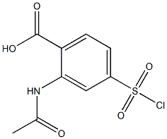 2-Acetylamino-4-(chlorosulfonyl)benzoic acid 구조식 이미지