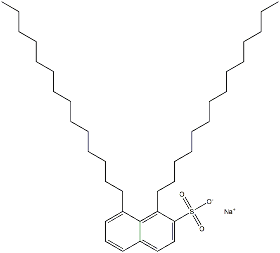 1,8-Ditetradecyl-2-naphthalenesulfonic acid sodium salt 구조식 이미지