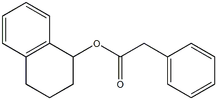 1,2,3,4-tetrahydro-trans-2-phenyl-1-naphthyl acetate 구조식 이미지