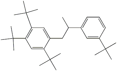 1-(2,4,5-Tri-tert-butylphenyl)-2-(3-tert-butylphenyl)propane 구조식 이미지