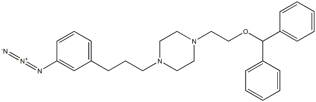 1-[2-(Diphenylmethoxy)ethyl]-4-[3-(3-azidophenyl)propyl]piperazine Structure