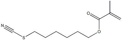 Methacrylic acid 6-thiocyanatohexyl ester 구조식 이미지