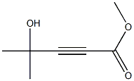 4-Hydroxy-4-methyl-2-pentynoic acid methyl ester 구조식 이미지