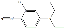 2-Chloro-4-(diethylamino)benzenediazonium Structure