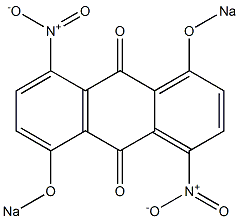 4,8-Dinitro-1,5-bis(sodiooxy)anthraquinone 구조식 이미지