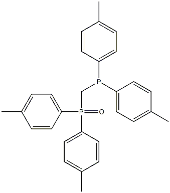 [[Bis(4-methylphenyl)phosphino]methyl]bis(4-methylphenyl)phosphine oxide Structure