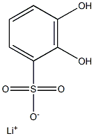 2,3-Dihydroxybenzenesulfonic acid lithium salt Structure