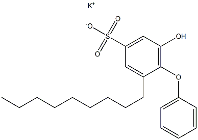 6-Hydroxy-2-nonyl[oxybisbenzene]-4-sulfonic acid potassium salt Structure