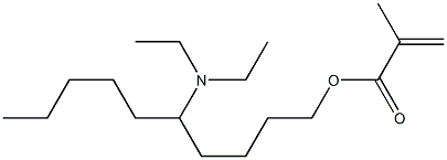 Methacrylic acid 5-(diethylamino)decyl ester 구조식 이미지