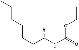 (+)-[(S)-1-Methylheptyl]carbamic acid ethyl ester 구조식 이미지