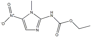 N-(1-Methyl-5-nitro-1H-imidazol-2-yl)carbamic acid ethyl ester 구조식 이미지