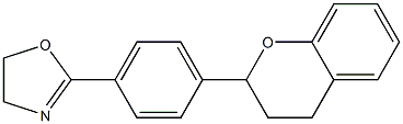 2-[4-[(4,5-Dihydrooxazol)-2-yl]phenyl]-3,4-dihydro-2H-1-benzopyran Structure
