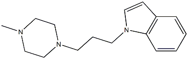 1-[3-(1H-Indol-1-yl)propyl]-4-methylpiperazine 구조식 이미지