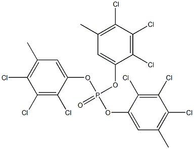 Phosphoric acid tris(2,3,4-trichloro-5-methylphenyl) ester Structure