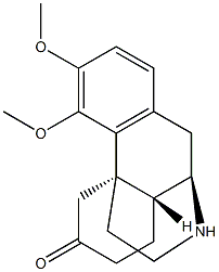 3,4-Dimethoxymorphinan-6-one Structure