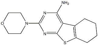 4-Amino-5,6,7,8-tetrahydro-2-morpholino[1]benzothieno[2,3-d]pyrimidine Structure