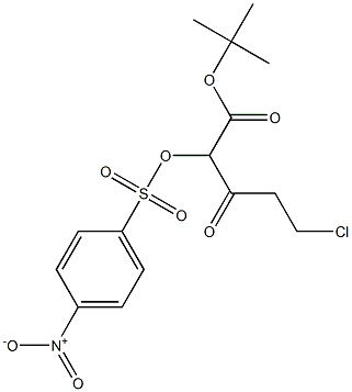 5-Chloro-2-(4-nitrophenylsulfonyloxy)-3-oxovaleric acid tert-butyl ester Structure