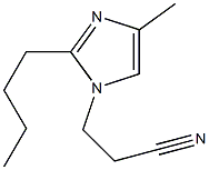 2-Butyl-1-(2-cyanoethyl)-4-methyl-1H-imidazole Structure