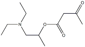 Acetoacetic acid 2-(diethylamino)-1-methylethyl ester Structure