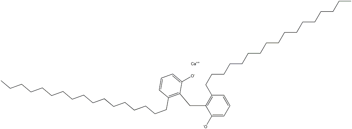 Calcium 2,2'-methylenebis(3-heptadecylphenoxide) 구조식 이미지
