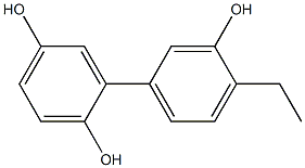 4'-Ethyl-1,1'-biphenyl-2,3',5-triol 구조식 이미지