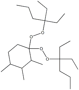 2,3,4-Trimethyl-1,1-bis(1,1-diethylbutylperoxy)cyclohexane Structure