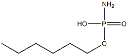 Amidophosphoric acid hydrogen hexyl ester Structure