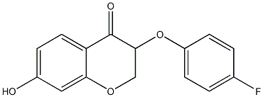 3-(4-Fluorophenoxy)-7-hydroxy-2H-1-benzopyran-4(3H)-one Structure