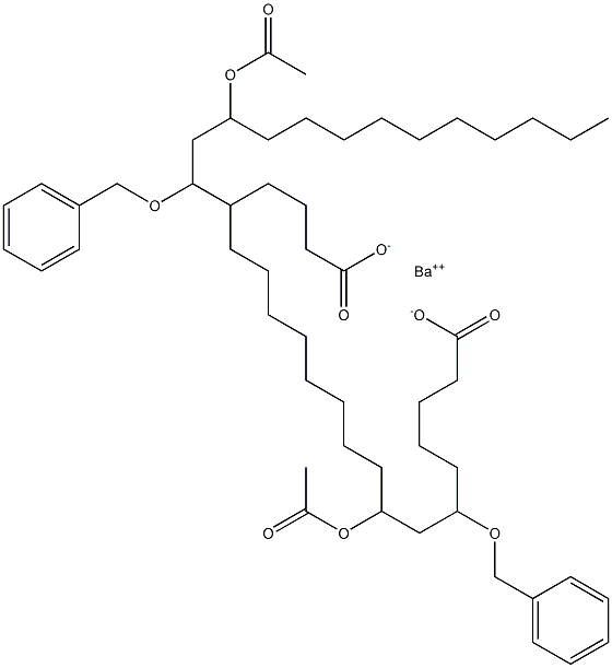 Bis(6-benzyloxy-8-acetyloxystearic acid)barium salt 구조식 이미지
