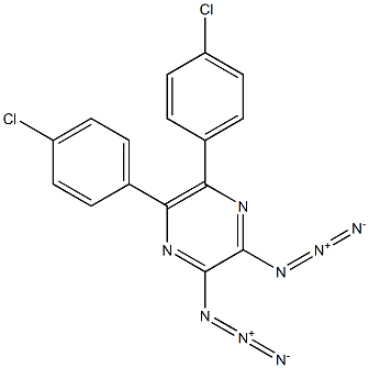 2,3-Diazido-5,6-bis(4-chlorophenyl)pyrazine 구조식 이미지