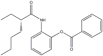 [S,(-)]-N-[2-(Benzoyloxy)phenyl]-2-ethylhexanamide Structure